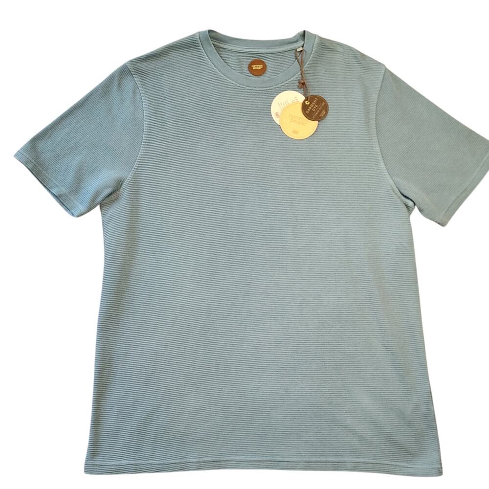 Common People Supersoft cotton t-shirt garment dye ottoman blue size L NWT